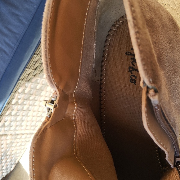Style & Co faux suede light brown heeled boots size 10 1/2 - Picture 14 of 14